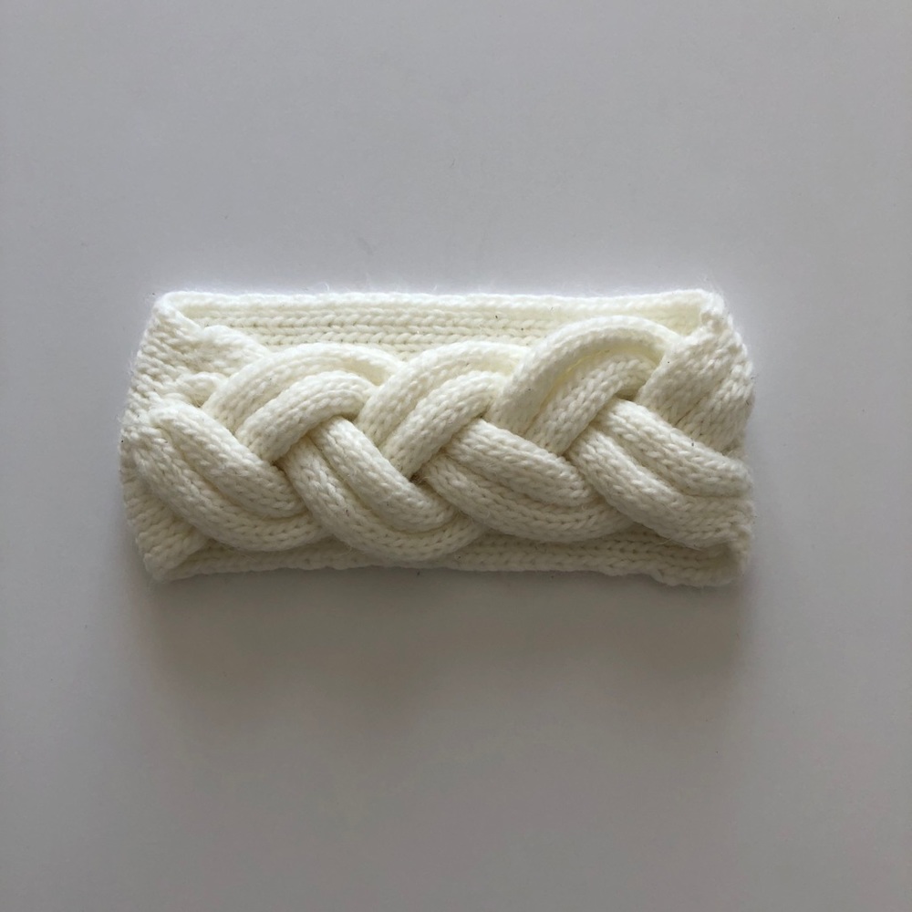 White Knit Headband